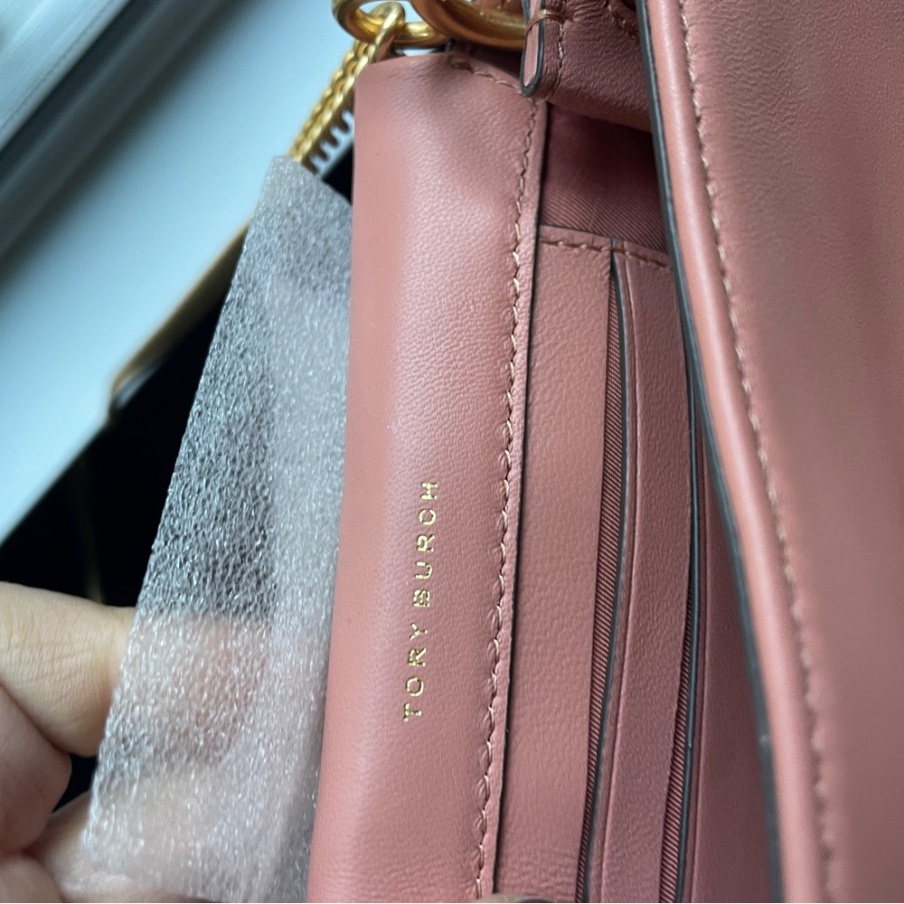 Elegant Pink Chain Strap Bag New tags Tory Burch greer purse crossbody - Picture 9 of 9